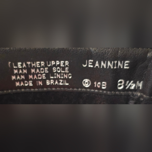 Caressa Dark Brown Tall Leather Heeled Boots 8 1/2 - Picture 7 of 11